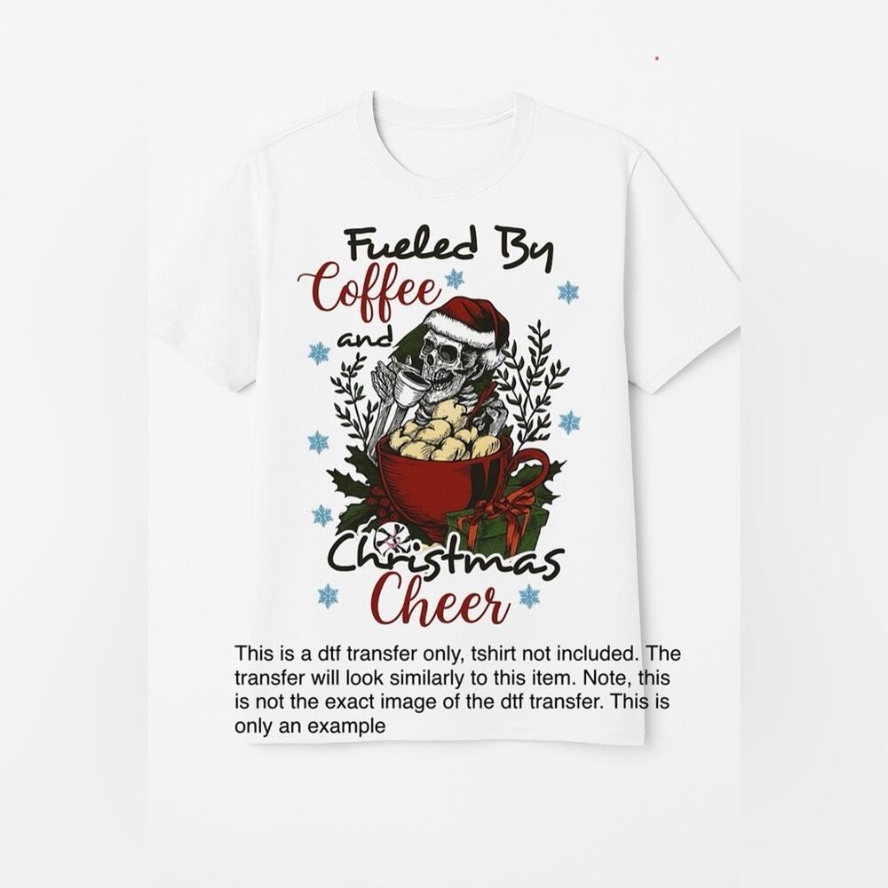 Gothic Christmas  DTF heat transfers fueled by coffee and Christmas cheer - Picture 3 of 3